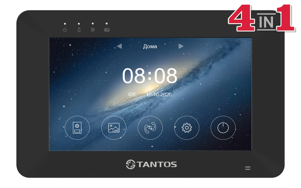 Видеодомофон Tantos Rocky HD Wi-Fi (Black)