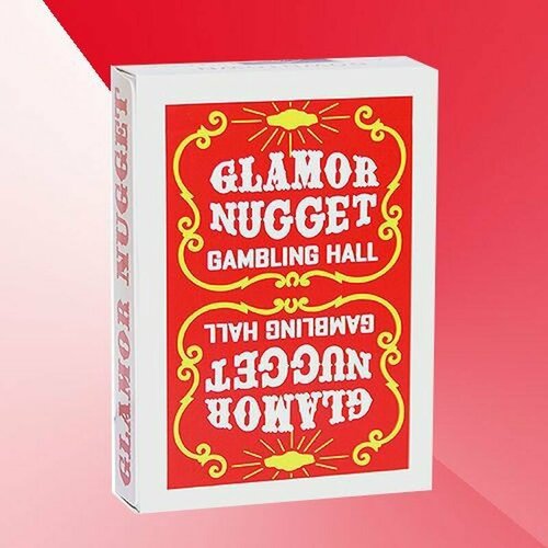 карты игральные дама в упаковке 10 колод 9811 Игральные карты Glamor Nugget - Red