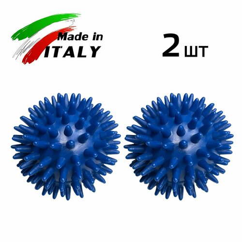 Мяч для собак массажный с шипами 2 шт 78 мм Синий Италия мяч для собак массажный с шипами 2 шт 78 мм красный италия