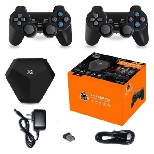 Игровая приставка X6 консоль для видеоигр для PS1GBA 64 ГБ Классическая Ретро консоль 15000 игр дисплей 4K HD iziTechno 282900₽