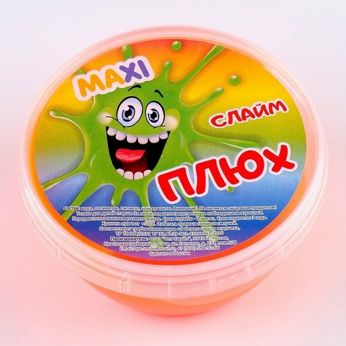 Слайм Плюх контейнер 350 г оранжевый 523₽