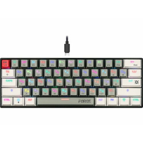 Клавиатура Defender Forge GK-345 RU красный свич 45346 440900₽