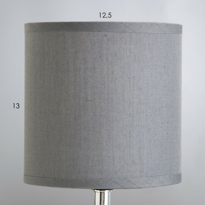 Настольная лампа "Аманда" Е14 40Вт серый 13х13х26,5 см - фотография № 3