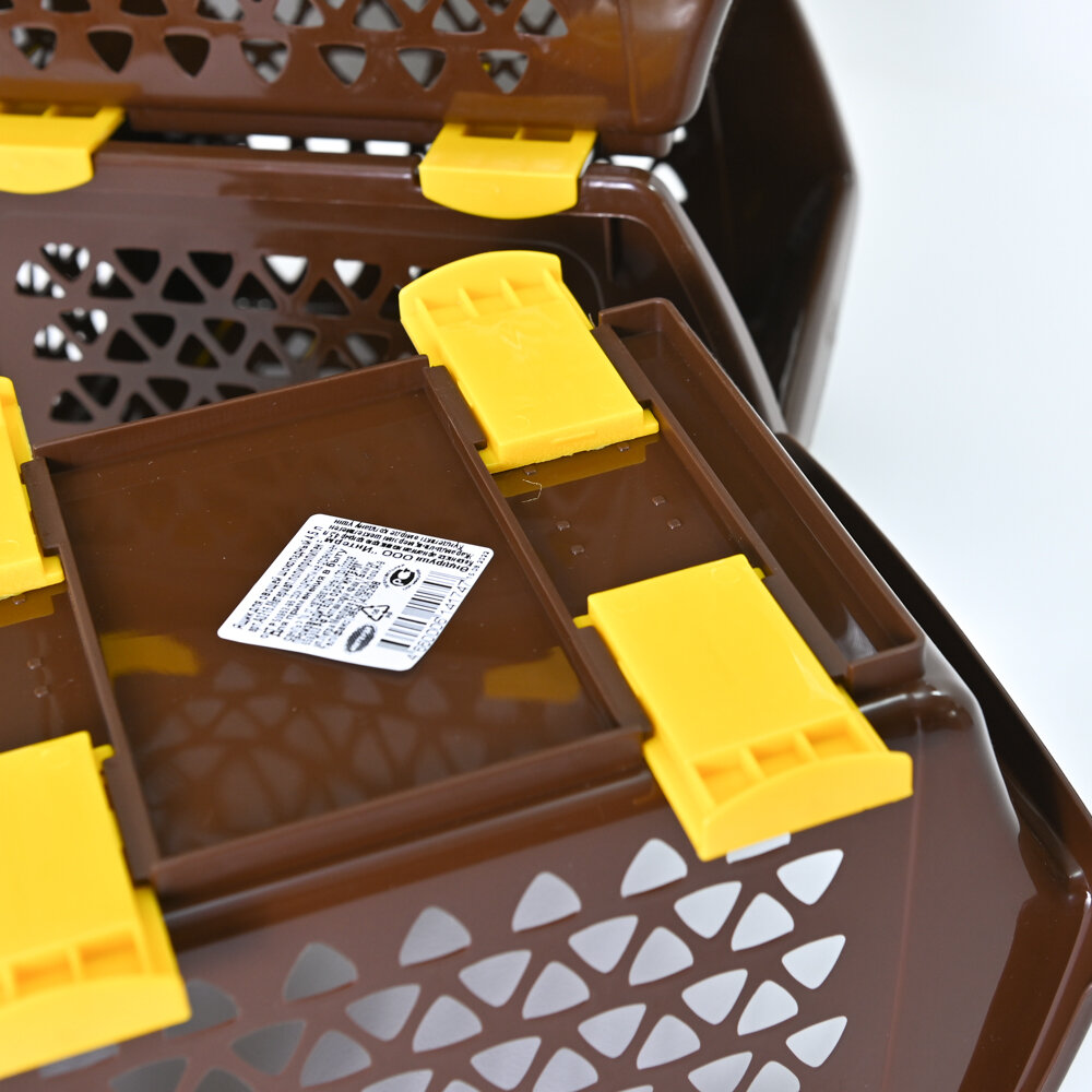 Корзины для хранения, набор 6 шт. по 4,5 л. (цвет шоколадный) - фотография № 8