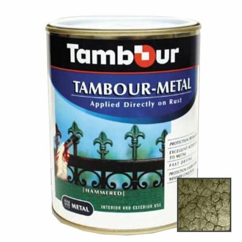 Эмаль-грунт по ржавчине Tambour Metal молотковая глянцевая бронза (543-309) 4,5 кг эмаль грунт по ржавчине tambour metal молотковая глянцевая коричневая 543 318 0 75 кг