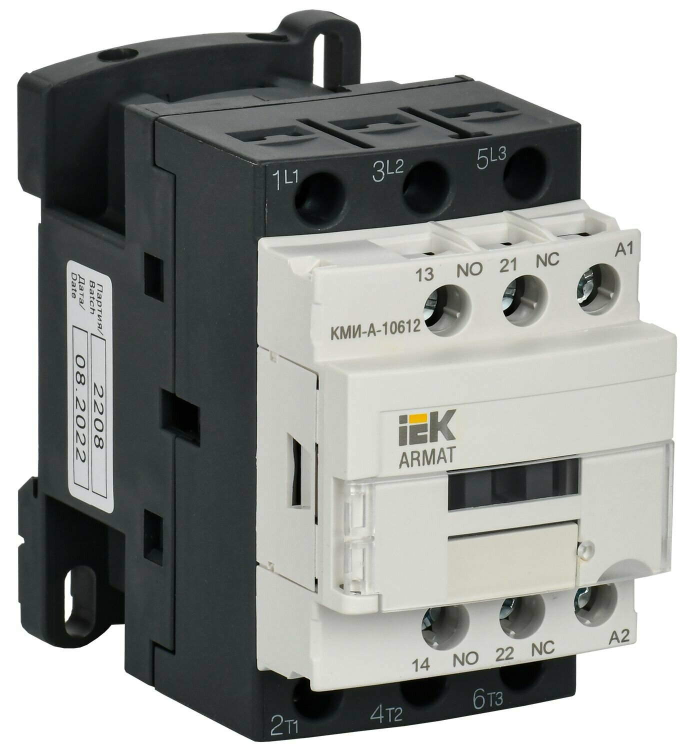 IEK ARMAT Контактор КМИ-А-10612 LC1D 6А 400В/АС3 1НО/1НЗ (AR-ACC-11-006-400-11)