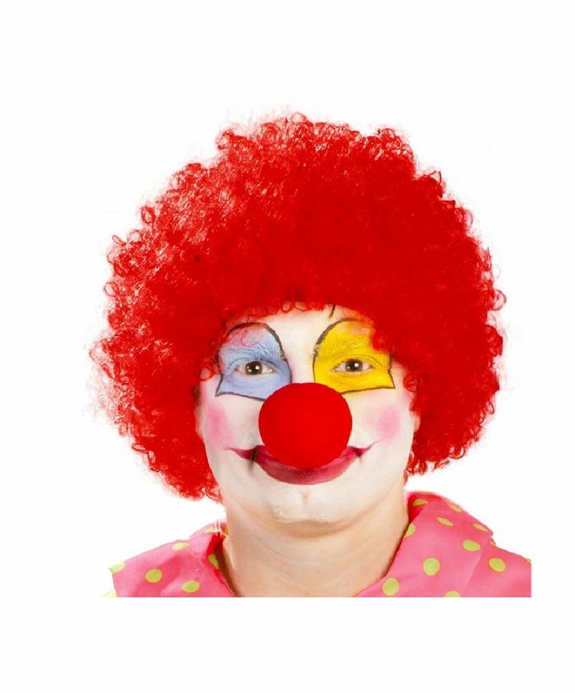 Красный клоунский парик (16736)