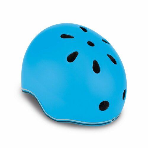 фото Globber шлем защитный globber go up lights, цвет голубой, ростовка xxs/xs