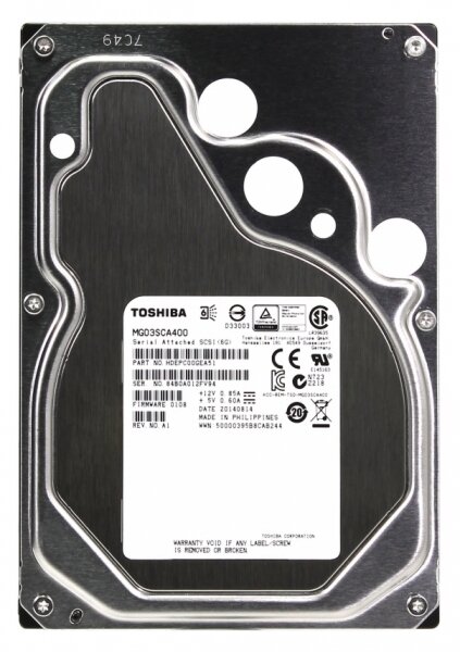 Жесткий диск Toshiba MG03SCA400 4Tb 7200 SAS 3,5" HDD