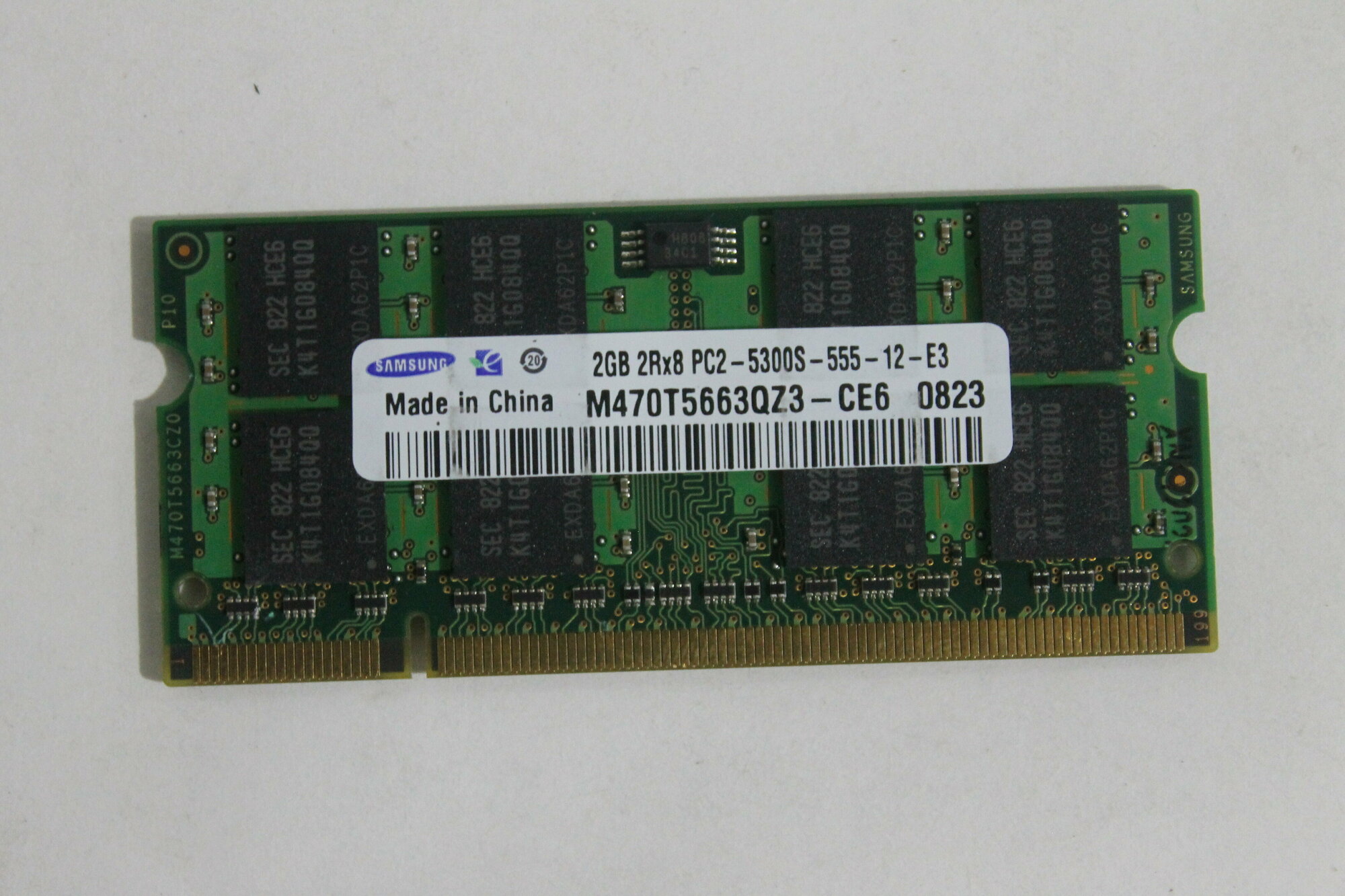 Samsung DDR2-667 PC2-5300S 2Gb SODIMM 200PIN Модуль оперативной памяти для ноутбука