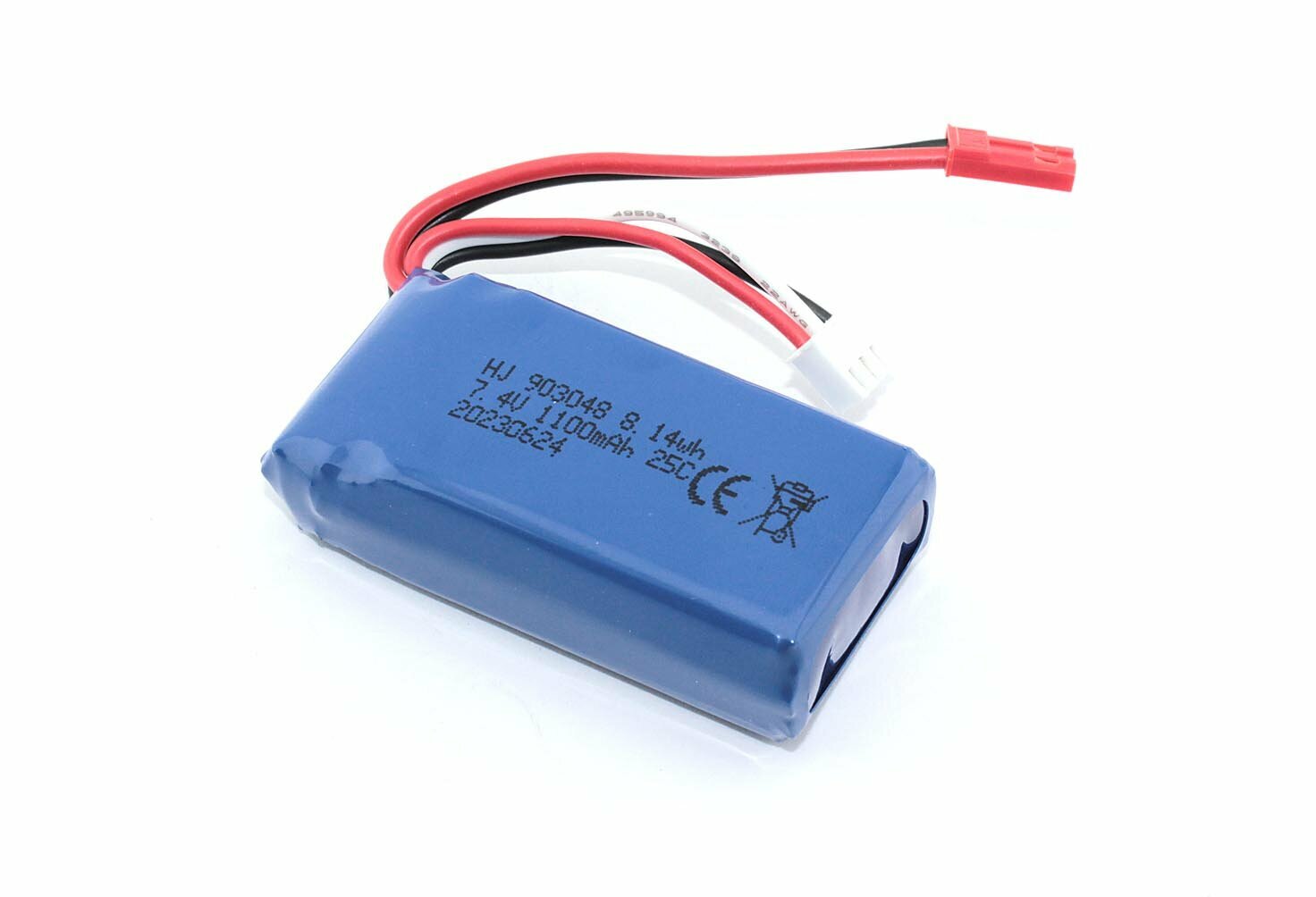 Аккумулятор Li-Pol 7.4v 903048 1100mah разъем JST