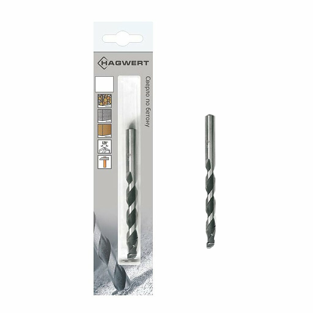 фото Сверло по бетону, Hagwert, диаметр 6х100 мм, 506006