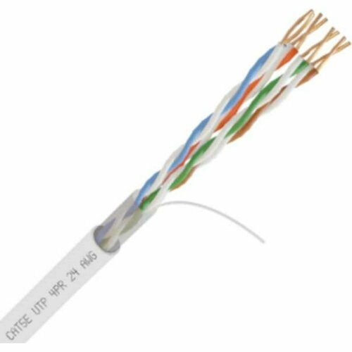 Netlink Кабель бухта 15 метров NL-CU UTP 4PR STANDART 24 AWG CAT5e внутренний белый УТ-00001395