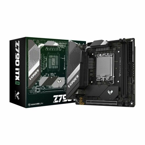 Материнская плата Maxsun MS-iCraft Z790ITX WIFI 1700 Z790 2xDDR5 Mini-ITX RTL 26291₽