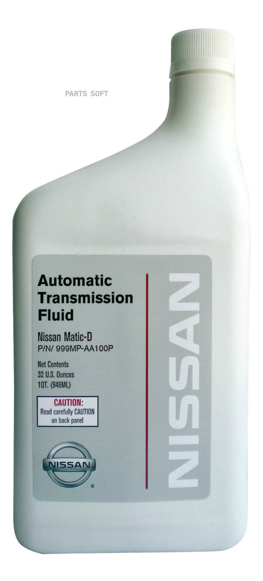 Масло транс. matic-d fluid 0.946l nissan 999mp-aa100p