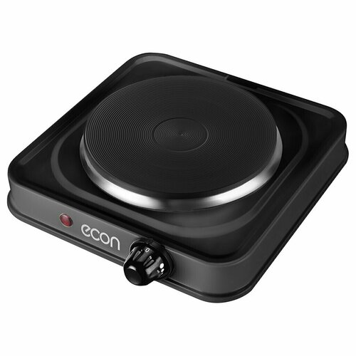 Плита электрическая Econ ECO-132HP 1000 Вт 1 конфорка диск эмаль механическая переключатель поворотный черная 217500₽