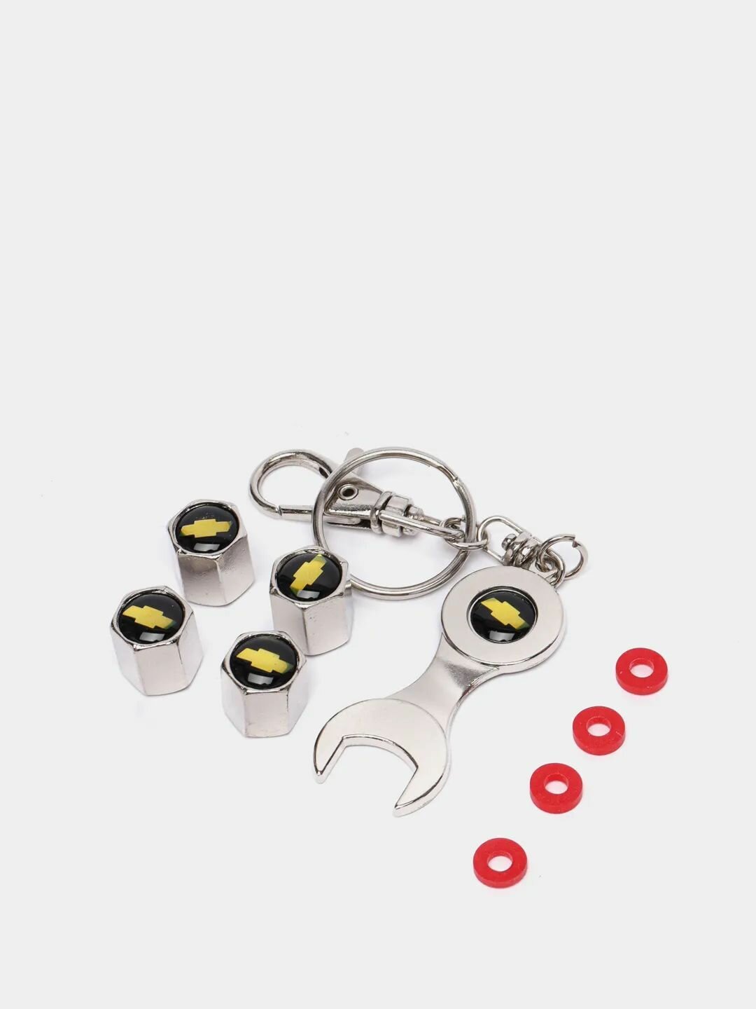 Колпачки на ниппель с ключом CHEVROLET 4шт.