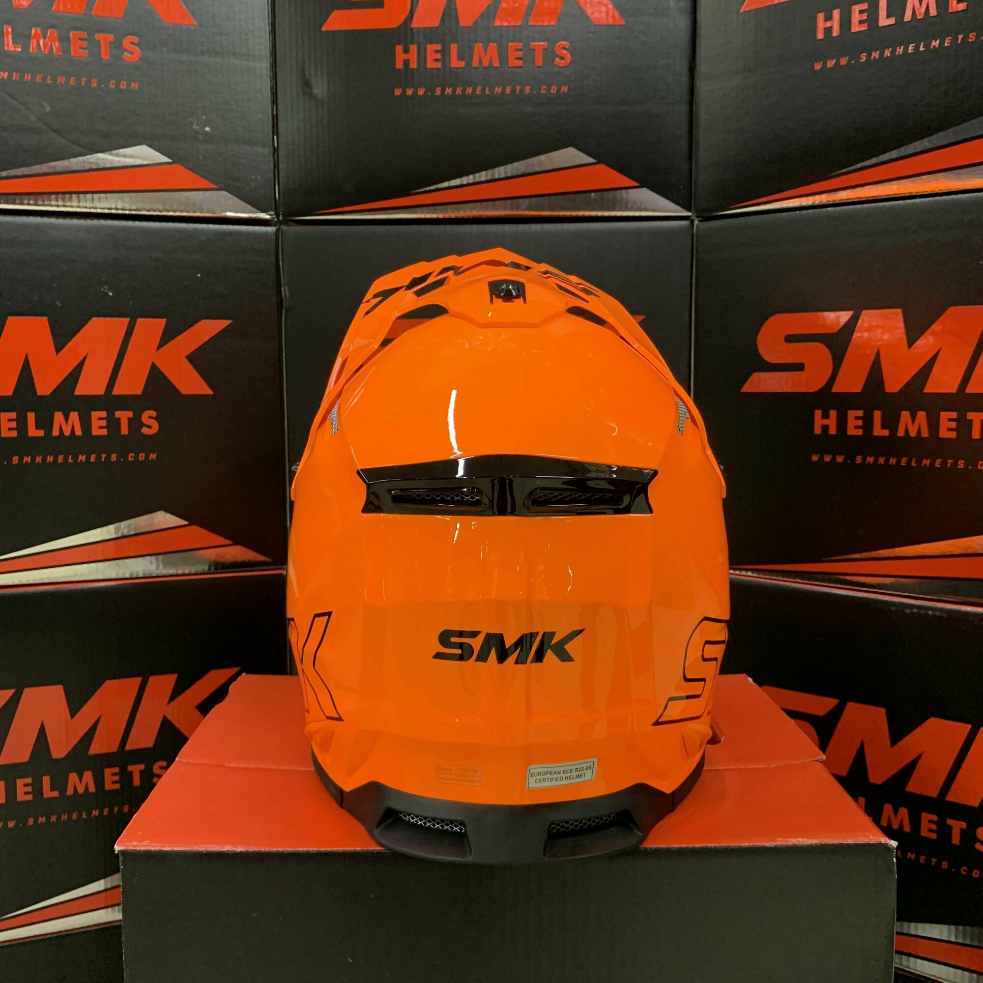 Мотошлем кроссовый SMK ALLTERRA цвет оранжевый (XS)