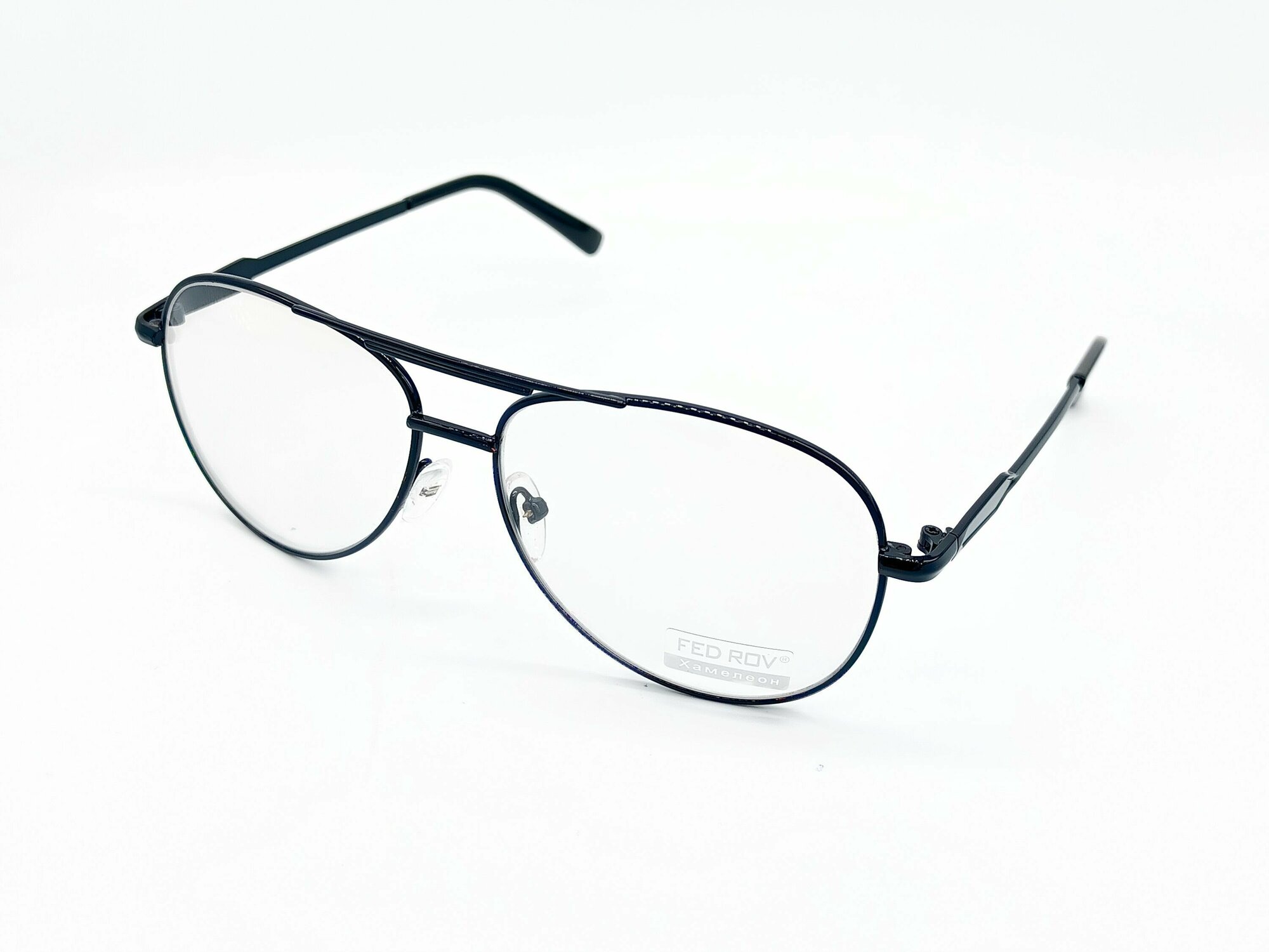 Стильные очки Хамелеон -3.00 PD 62-64 Авиатор с футляром и салфеткой