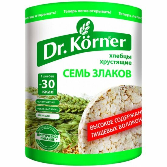 Хлебцы Dr. Korner "7 злаков", 100 гр.