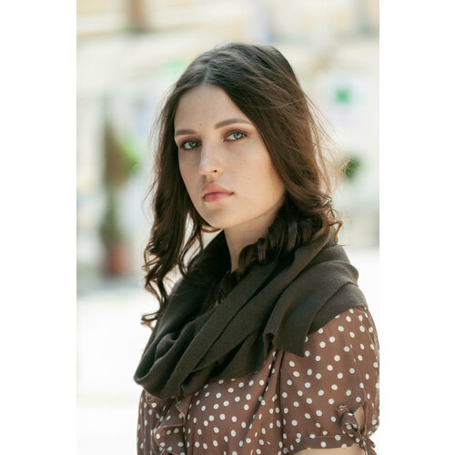 Шарф ШапЛандия, 30х30 см, one size, коричневый