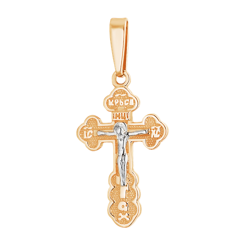 Крестик Ювелир Карат, красное золото, 585 проба крест золотой 1036727 ювелир карат