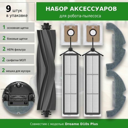 Комплект аксессуаров для робота-пылесоса Xiaomi Dreame D10s Plus 2120₽
