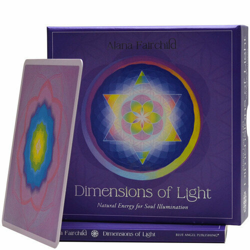 Карты Таро "Dimensions of Light Deluxe Oracle Cards" Blue Angel / Карты Оракула Измерения Света