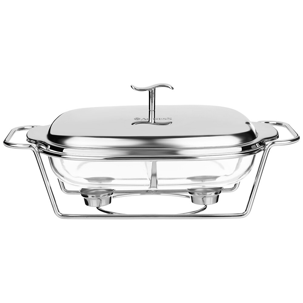 фото Мармит прямоуг 2 отсека silver 2,45l Agness (193840)