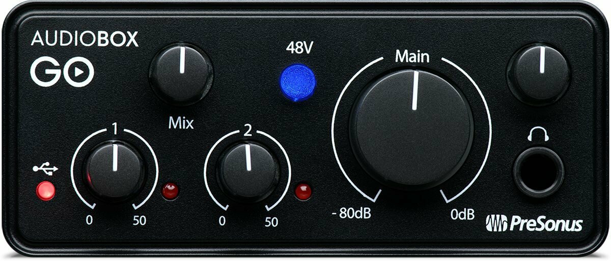 Внешняя звуковая карта с USB PreSonus Audio Box GO — фото 5
