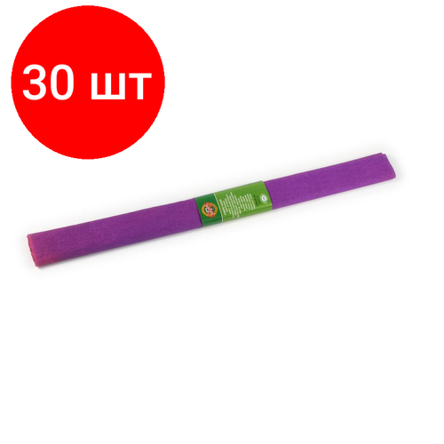 Комплект 30 штук, Бумага цветная крепир в рул 9755 KOH-I-NOOR 2000х500мм фиолет 9755021001PM