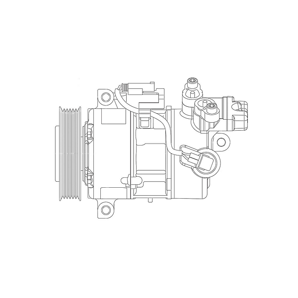 Компрессор кондиционера для автомобилей BMW 3 (E90) (05-)/1 (E81) (04-) LUZAR - фото №20