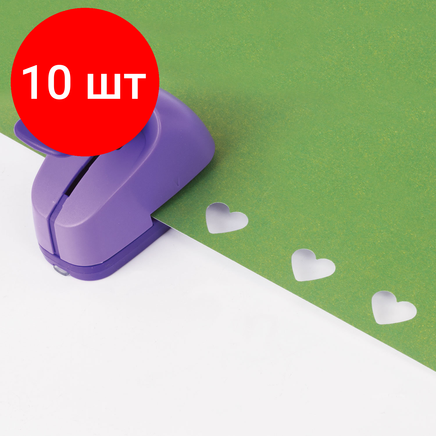 фото Дырокол фигурный Остров сокровищ Сердце (227148)