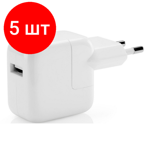 xiaomi 120w power adapter suit Комплект 5 штук, Адаптер питания Apple 12W USB Power Adapter, бел, MGN03ZM/A / MD836ZM/A