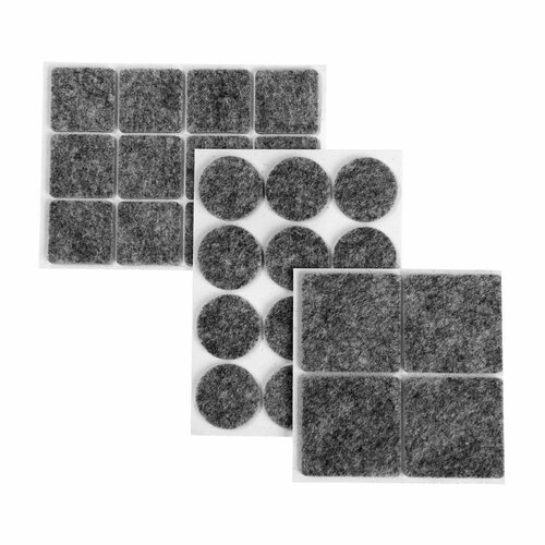 Набор накладок мебельных войлочных 28 шт 404₽