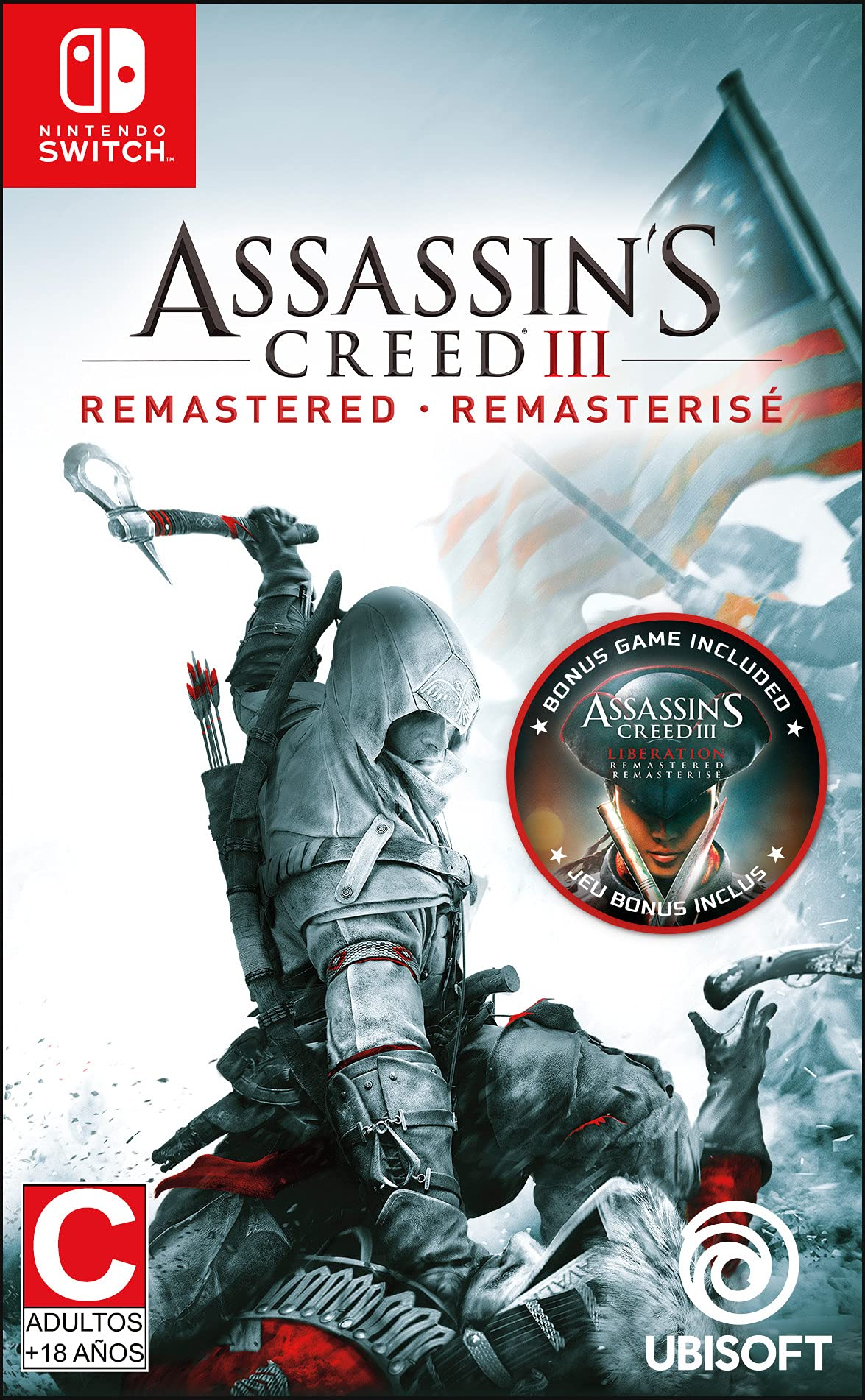 Игра Assassin's Creed III Remastered для Nintendo Switch - Цифровая версия (EU)