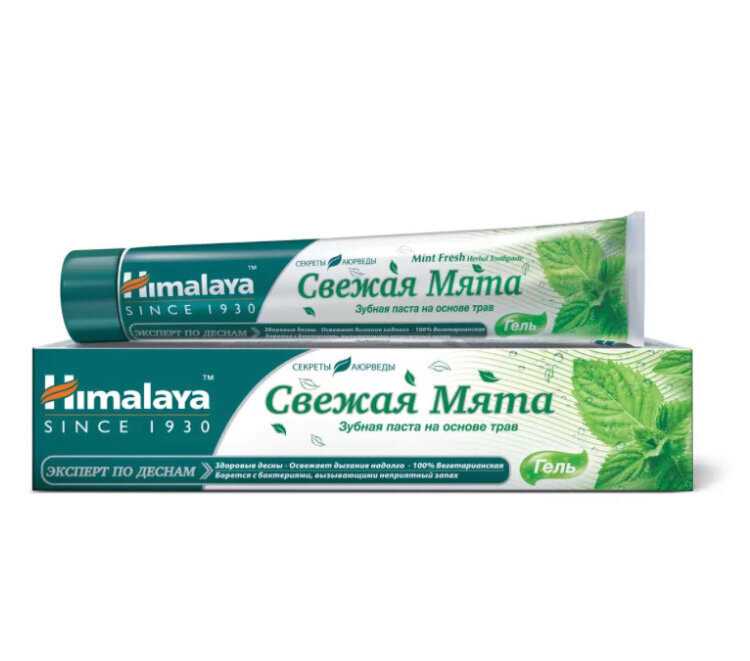 Himalaya Herbals Зубная паста, Свежая мята Mint Fresh, 75 мл, 75 г