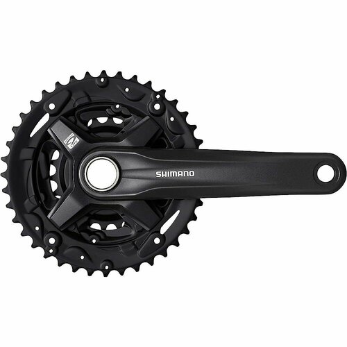 система shimano acera fc mt210 30 40 22t 3x9 скоростей 170мм интегрированный вал с кареткой bsa черная без упаковки Система Shimano MT210 3x9 скоростей, 40-30-22T, шатуны 170мм, цвет черный