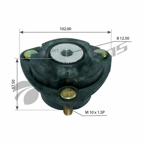 MANSONS 100650 отбойник амортизатора кабины 6030₽