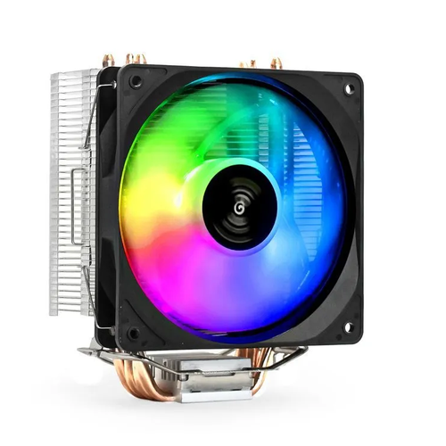 кулер для процессоров amd intel cool storm ct 2u с двумя медными трубками и подсветкой rgb Кулер для процессоров AMD/Intel Cool Storm T-400 с четырьмя медными трубками и подсветкой RGB