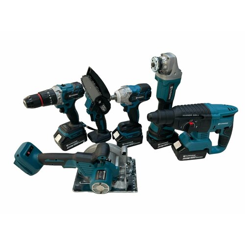 Набор электроинструментов аккумуляторный 6 в 1 бесщеточный Ivasaki