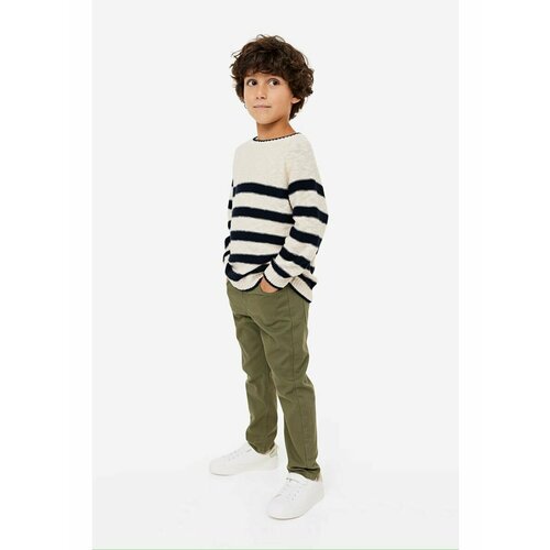 фото Брюки h&m, комплект из 2 шт., размер 128, хаки