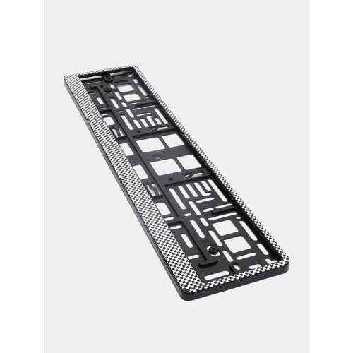 Рамка государственного номера марки Премиум планка Гоночный флаг Белая и Черная рабица Наименование Белая рабица 1199₽