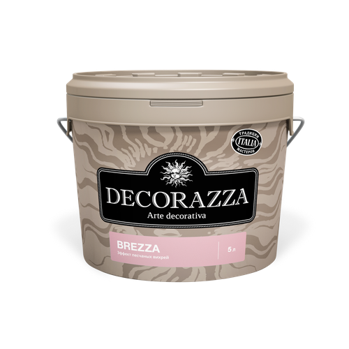 декоративная штукатурка с эффектом перламутровых песчаных вихрей decorazza lucetezza лючетецца 1л bronzo lc 190 Decorazza BREZZA / Брицца Декоративный материал с эффектом песчаных вихрей 1л