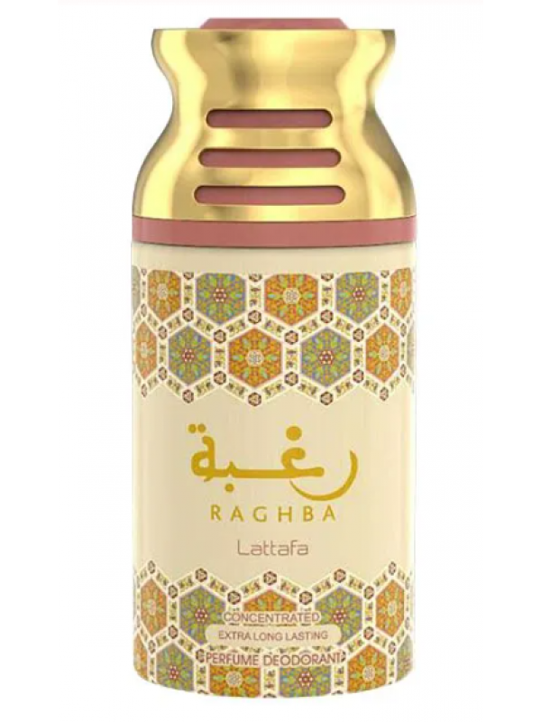 Парфюмированный дезодорант для тела Raghba от Lattafa