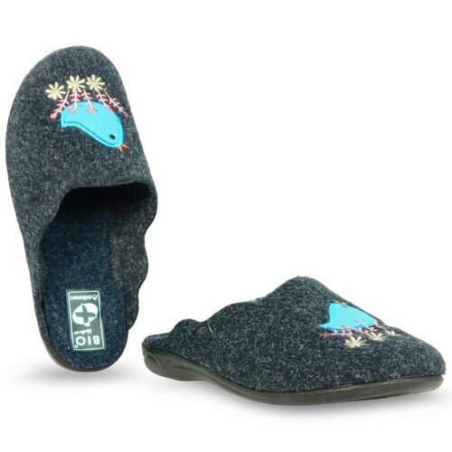 фото Тапочки adanex, размер 37, синий