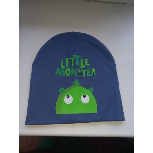 фото Шапка лапата, размер 46/52, синий sherstanka