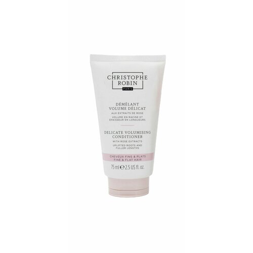 CHRISTOPHE ROBIN Travel Деликатный кондиционер для объема волос с экстрактом розы Delicate Volumising Conditioner with rose extracts 75ml