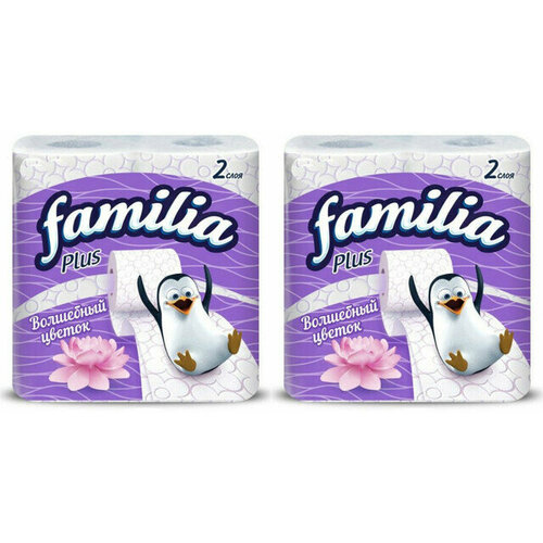 Familia Туалетная бумага Магический цветок двухслойная,2 уп