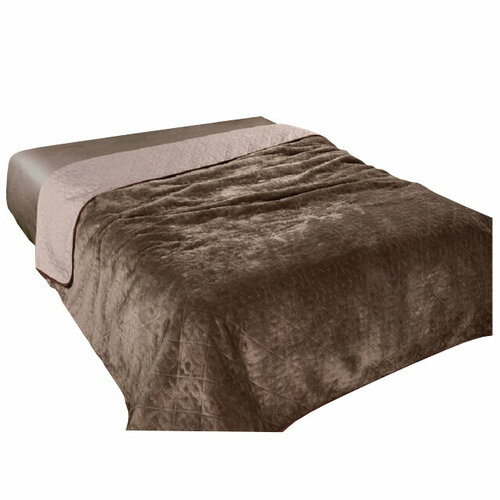 Покрывало egoist soft collection 200х220см темно-коричневое арт пsoft220тем-кор 9248₽
